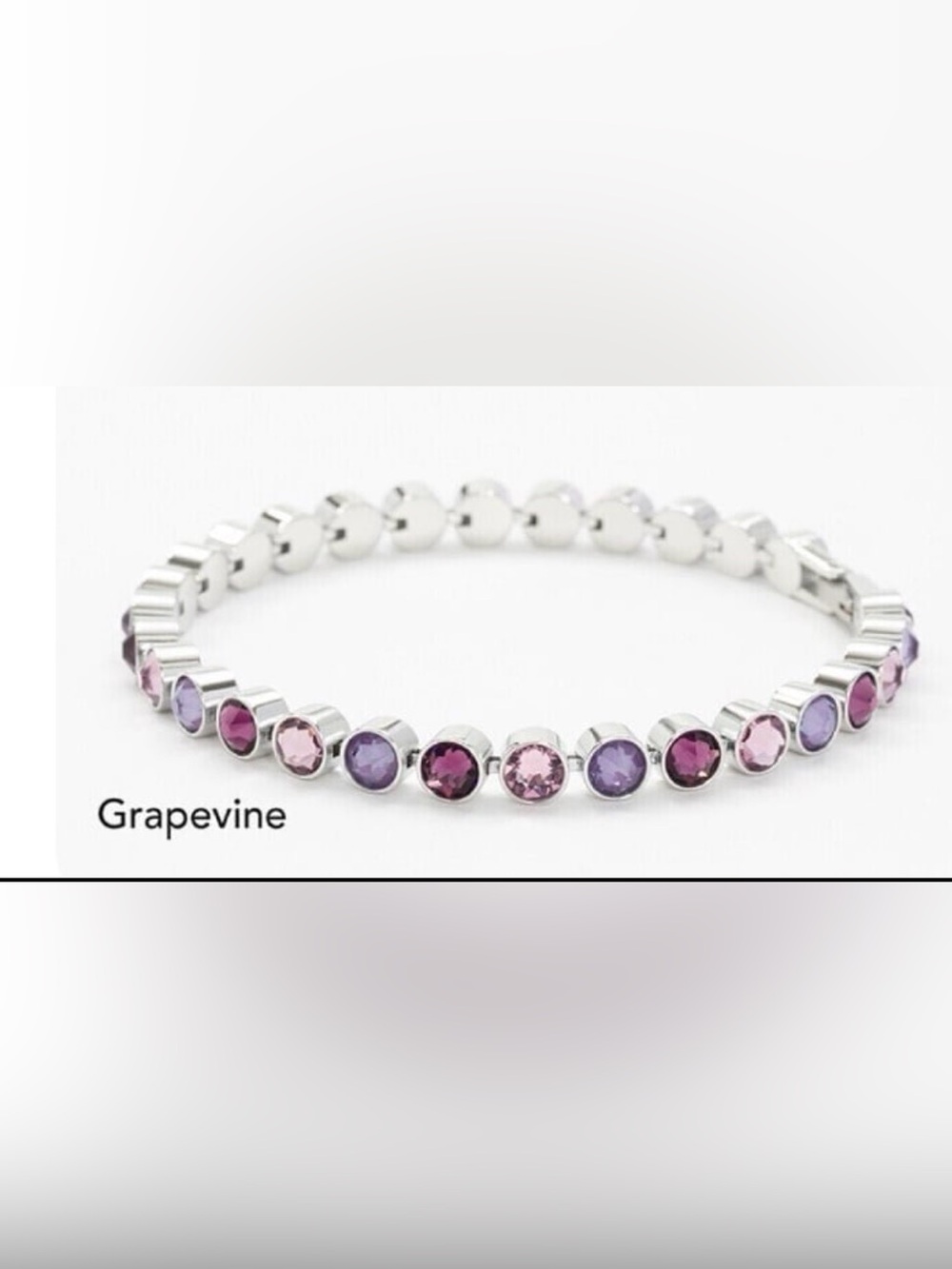 Touchstone Crystal Mini ice bracelet GRAPEVINE pinks & purples BNIB